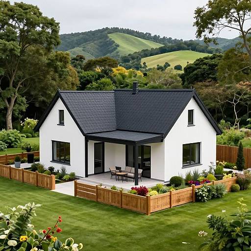 Modern Cottage Amidst Lush Greenery