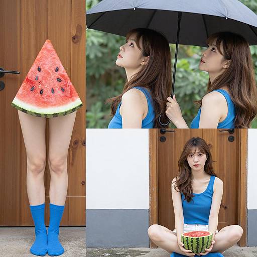 Three-Panel Artistic Photo Series