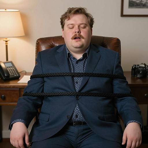 Chained in Comfort: An Unusual Scene