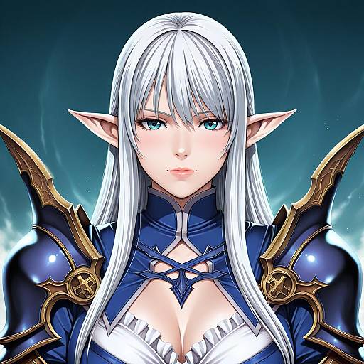 Illustration of Estinien varlineau, final fantasy in the style of Sei shoujo