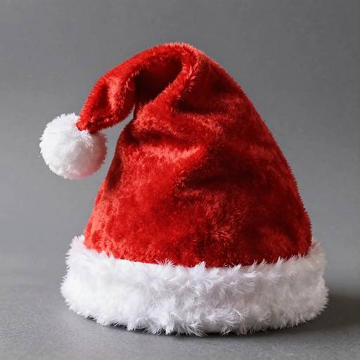 Photorealistic Santa Hat Close-Up Portrait