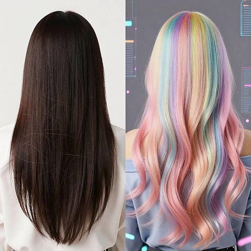 AI-Powered Hair Color Transformation