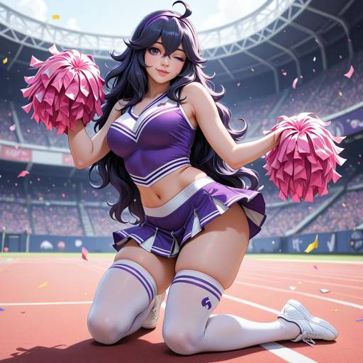 Cheerleading Pokemon Girl in Swimsuit
