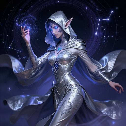 Astral Elf Rogue in Mystic Shadows