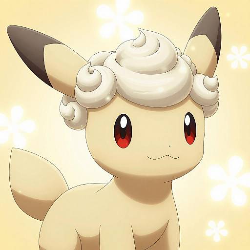 Anime-Inspired Alcremie Digital Illustration