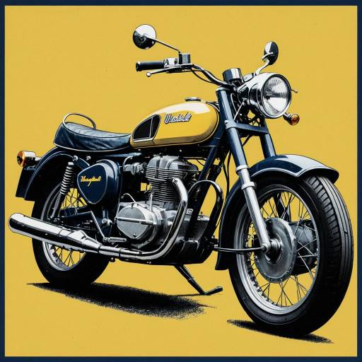 Vintage Motorcycle Artwork in Andy Warhol Style