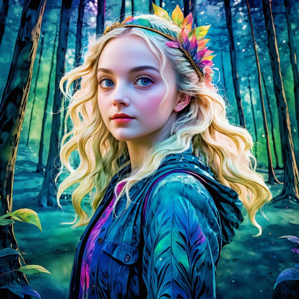 Vibrant Portrait of Luna Lovegood