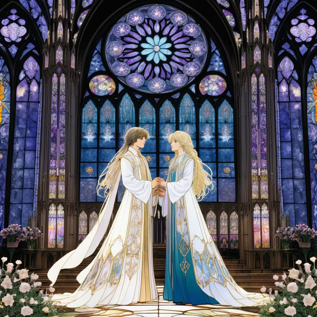 Ethereal Souls in a Timeless Cathedral