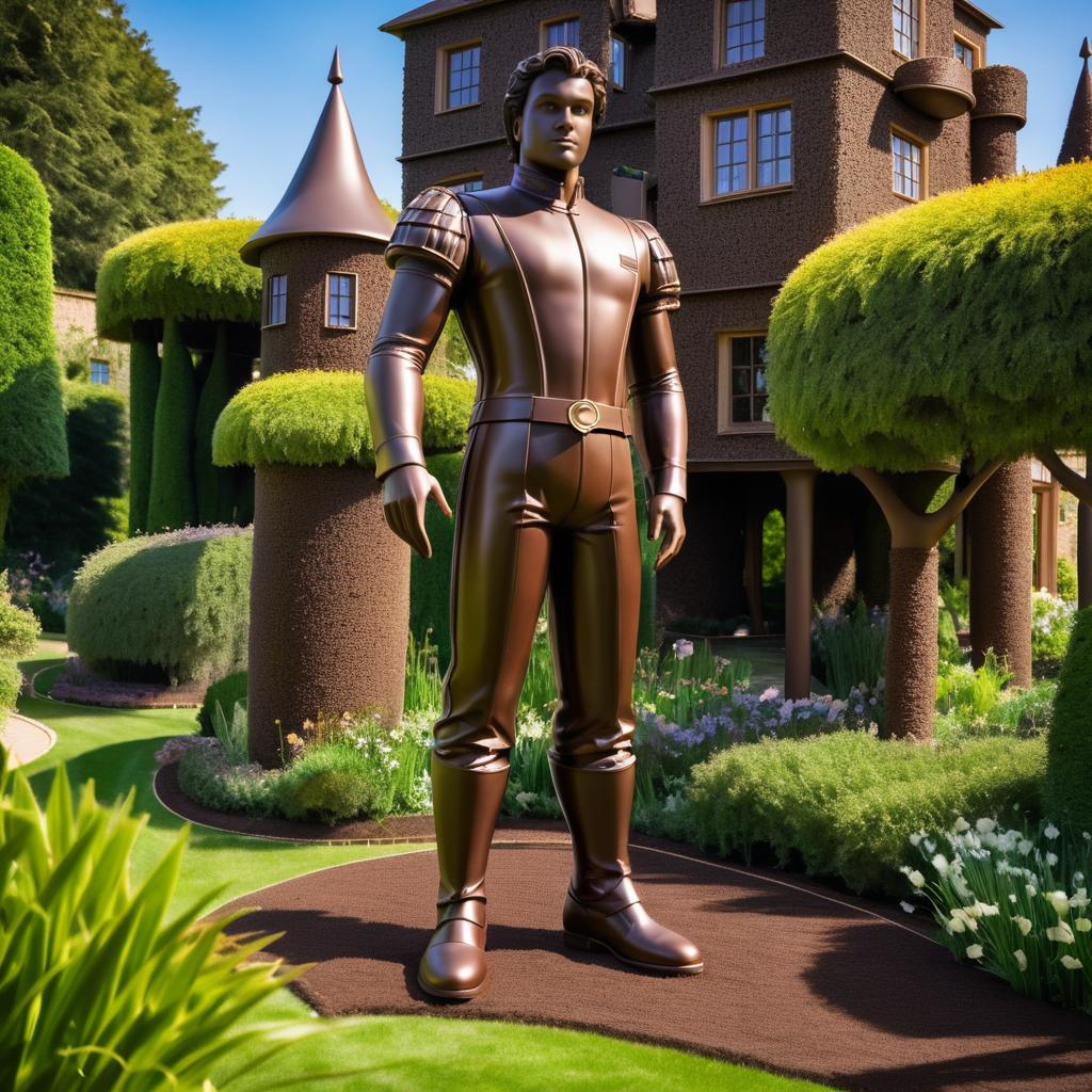 A Lifelike Chocolate Castle Guardian