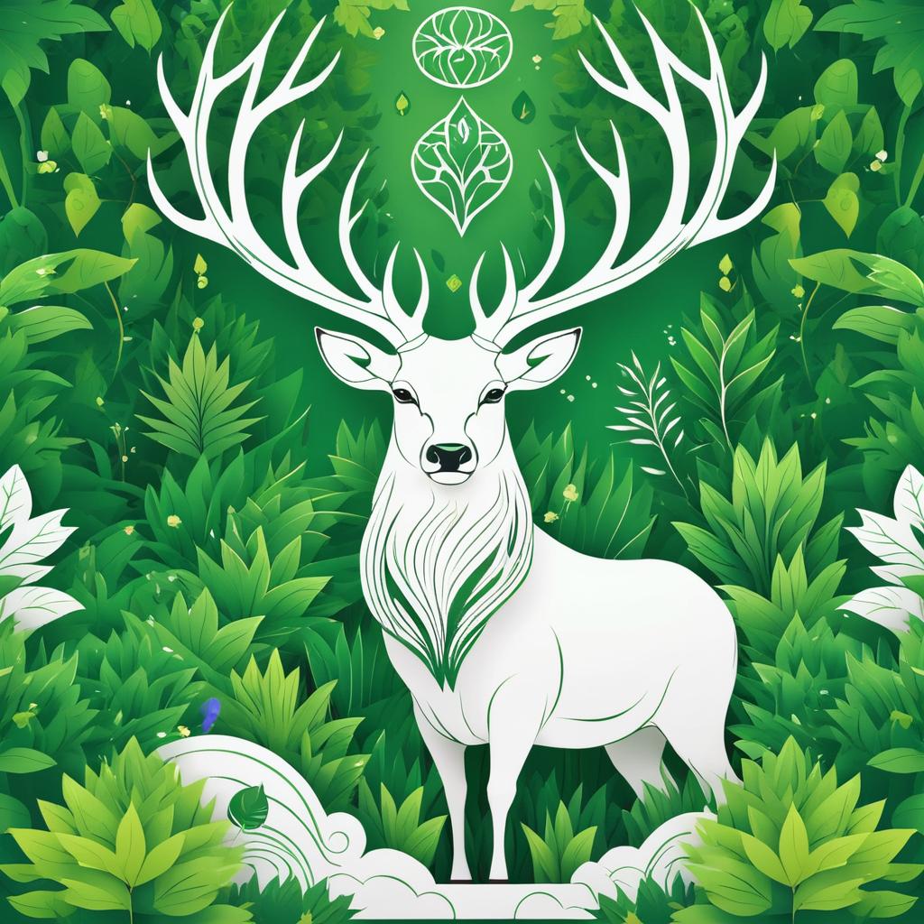 Majestic Stag as a Nature Deity