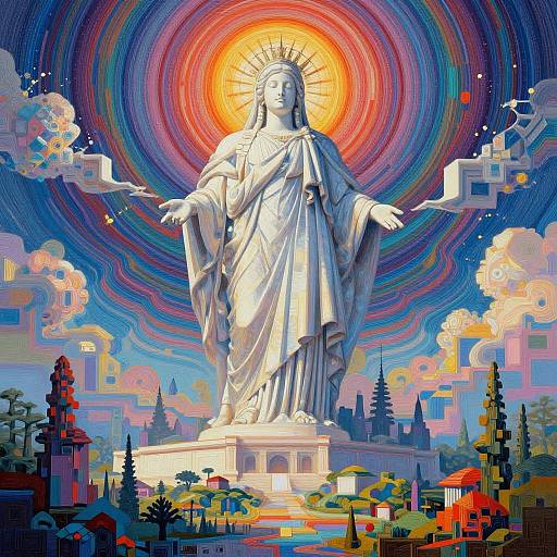 Majestic Psychedelic Optical Illusion