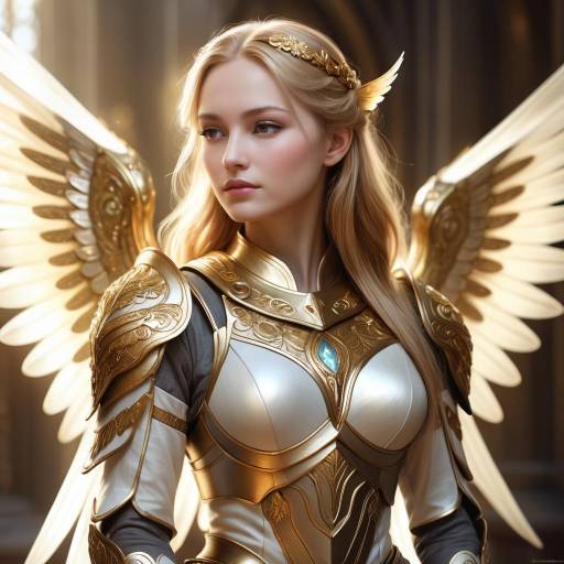 Ethereal Angelic Portrait in Fantasy Style
