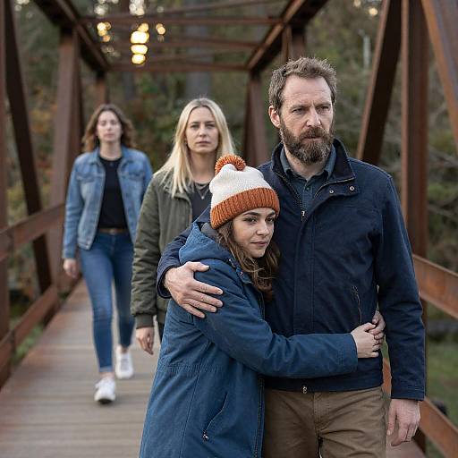 Capturing Moments on a Rustic Bridge