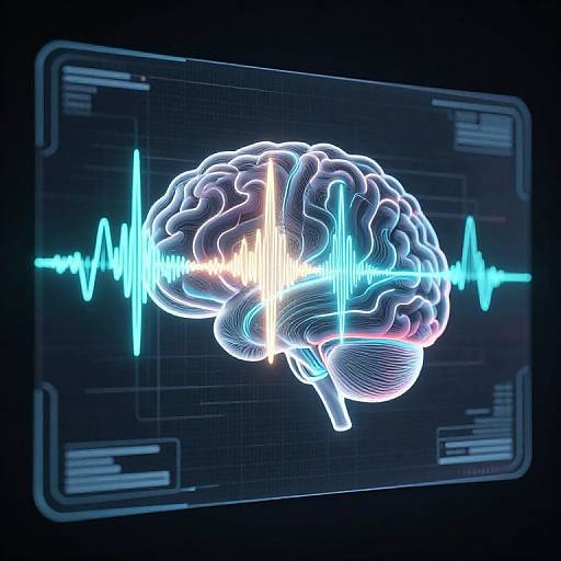 Futuristic Brainwave Data Visualization