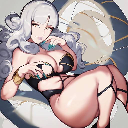 Illustration of Carmilla (fate), fate (series) in the style of Roropull