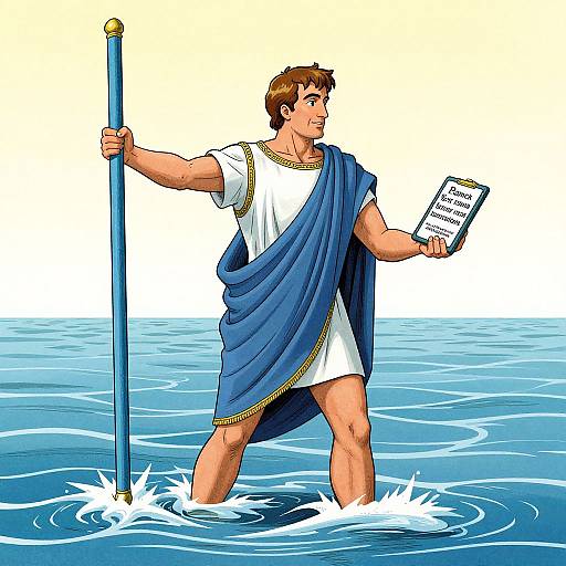 Mr. Darcy as Moses Dividing Sea