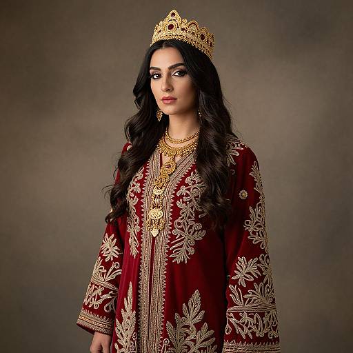 19th Century Persian Woman in Ottoman Attire