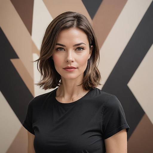 Dynamic Waist-Up Fashion Portrait in Pastels