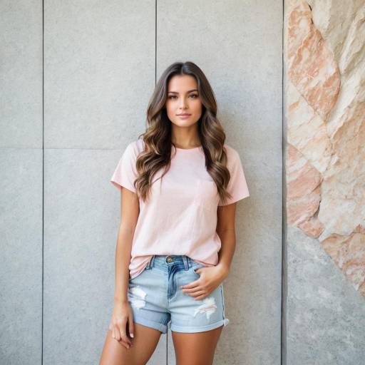 Young Woman in Casual Summer Outfit