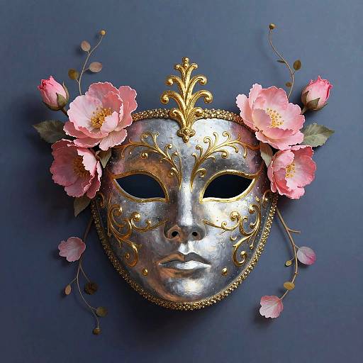 Ornate Gothic Masquerade Mask Artwork