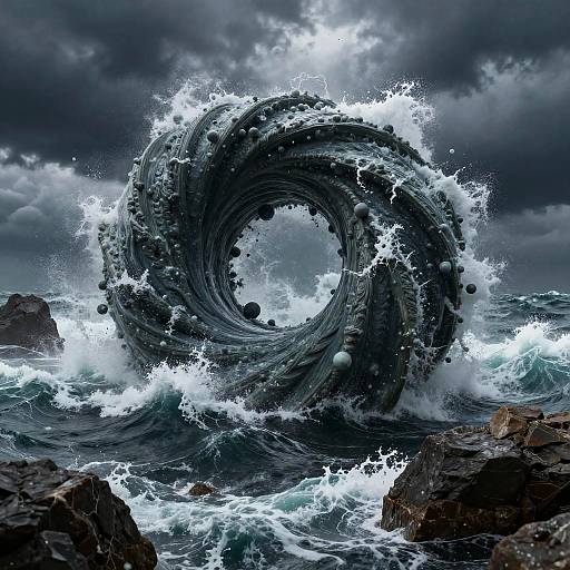 Monstrous Charybdis Whirlpool Scene