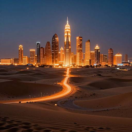 Luminous Desert Mirage Metropolis