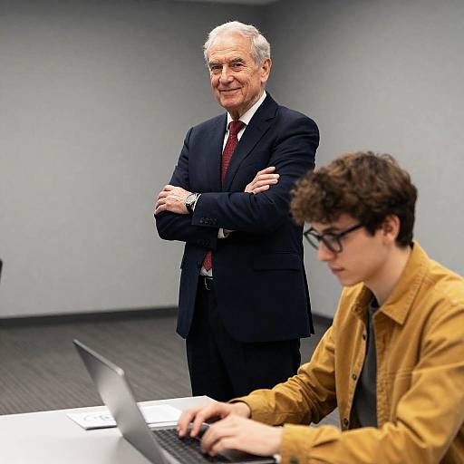 Contrasting Generations in a Modern Office