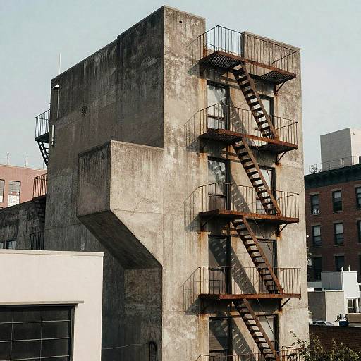 Brutalist Urban Collage with Nostalgia