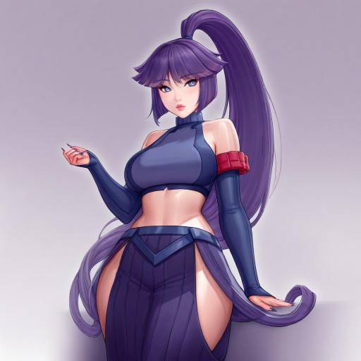 Illustration of Akatsuki (log horizon), log horizon in the style of Lm (legoman)