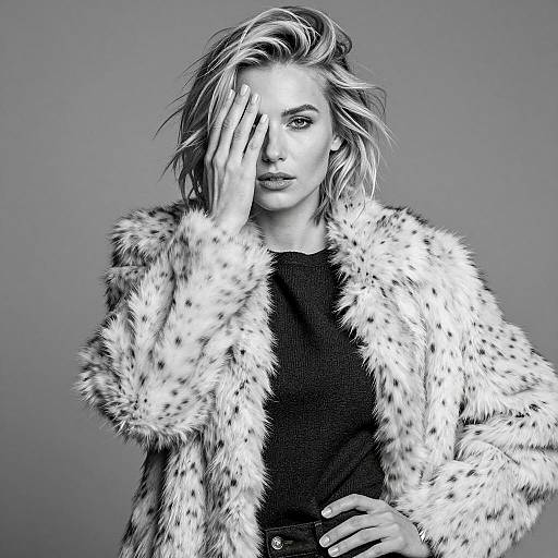 Stylish B&W Portrait of a Woman