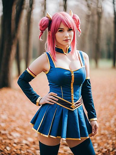 Lifestyle costume photo of Caro ru lushe. Cosplay clothes