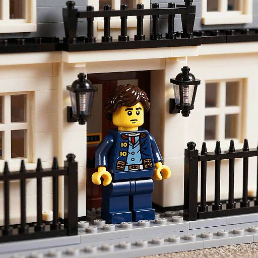Realistic LEGO Sherlock Holmes Scene