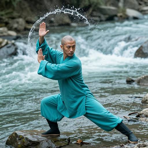 Shaolin Monk Water Martial Art