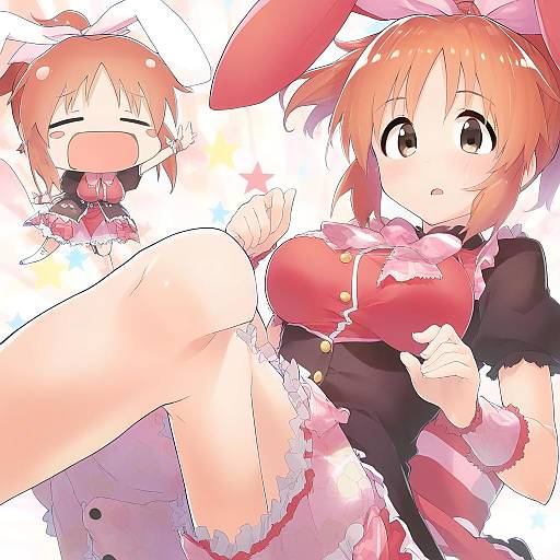 Illustration of Abe nana, idolmaster in the style of Sawayaka samehada