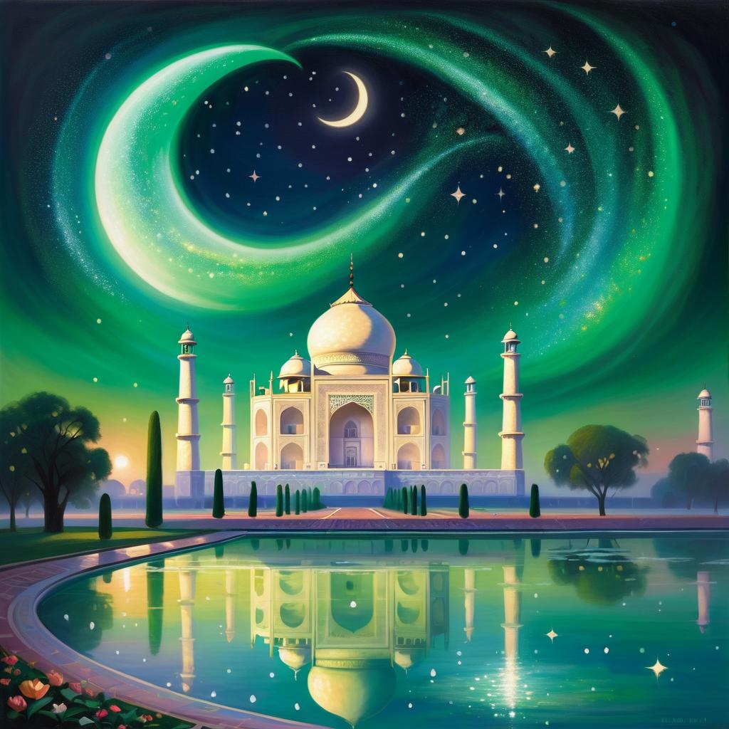 Enchanting Night at the Taj Mahal