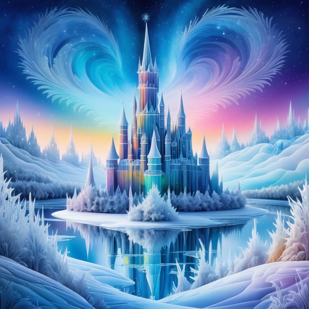 Cosmic Winter Wonderland with Ice Castle