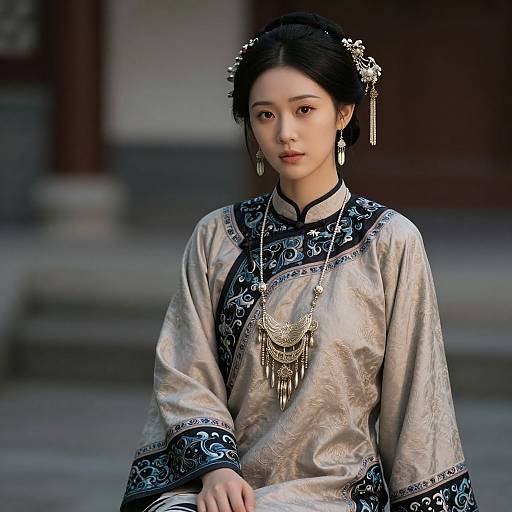 Realistic Lyrical Costume Portrait