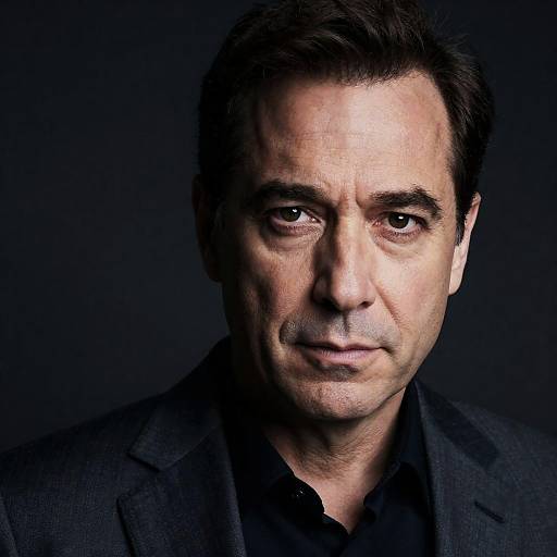 Intense Portrait of a Middle-Aged Man