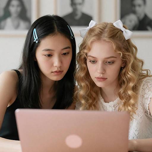 Intimate Moment with Two Stylish Women