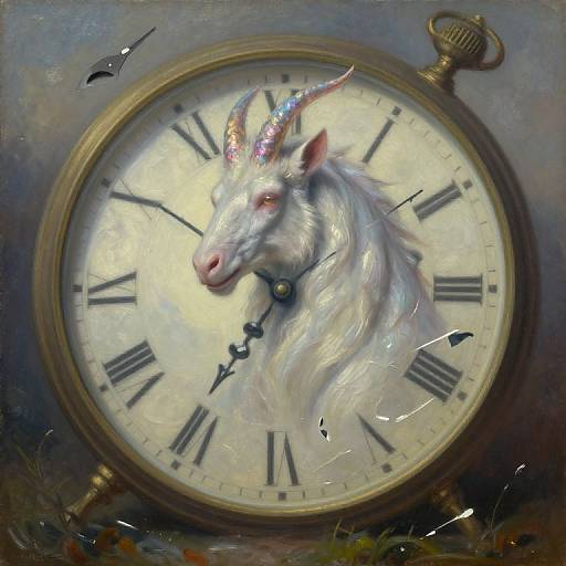 Mythical Creature Emerging from Time