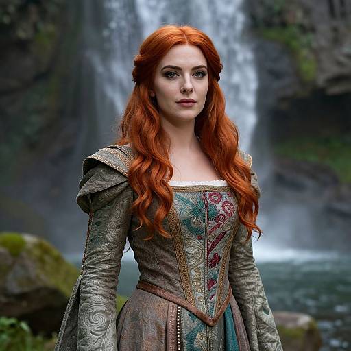 Fantasy Portrait of Red-Haired Lady