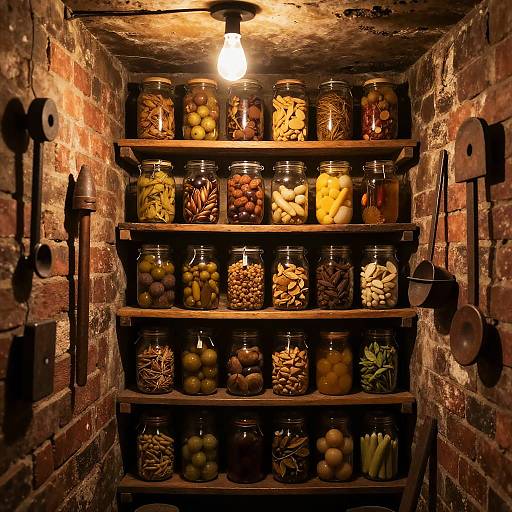 Cozy Vintage Kellerraum Storage Room