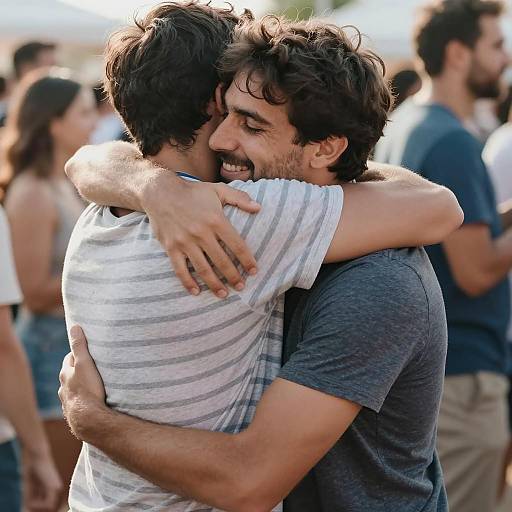 Joyful Moment Between Two Friends