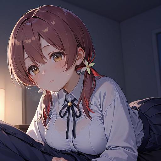 Illustration of Murosaki miyo, onii-chan wa oshimai! in the style of Purin jiisan