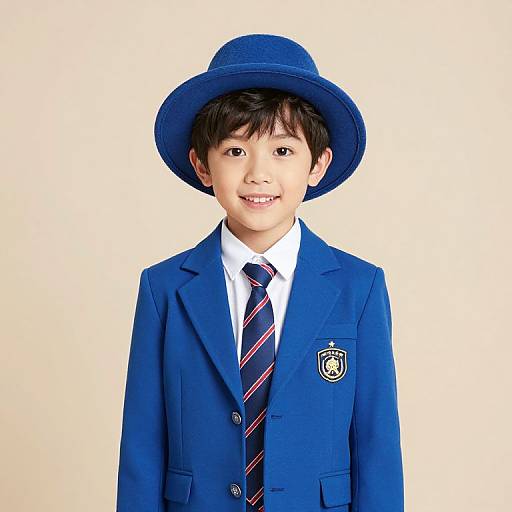 Young Boy in Pop Star Costume