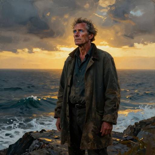 Eccentric Tidal Researcher at Sunset