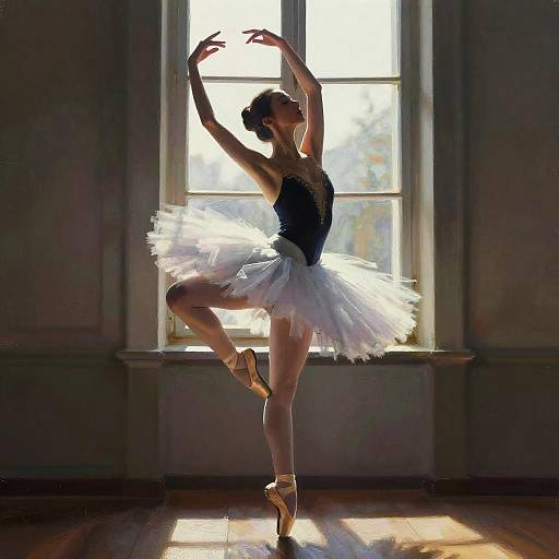 Expressionist Anime Ballerina Portrait