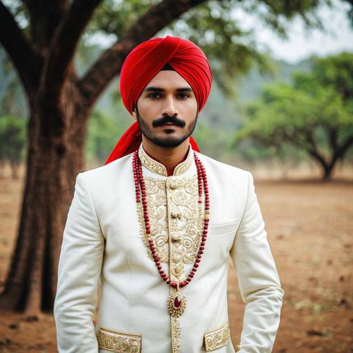 Indo-Western Male Wedding Attire Photo