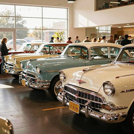 1950s Desoto Car Showroom Scene