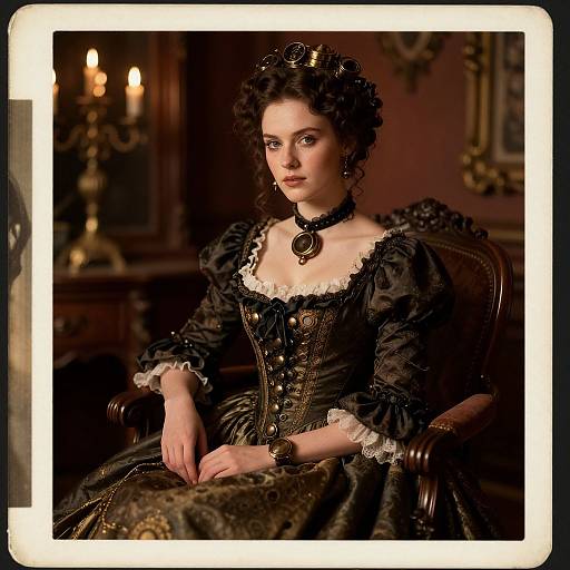 Victorian Steampunk Belle Poarch Portrait